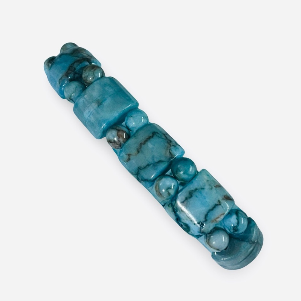 Blue Stone Elastic Bracelet - Picture 2 of 2